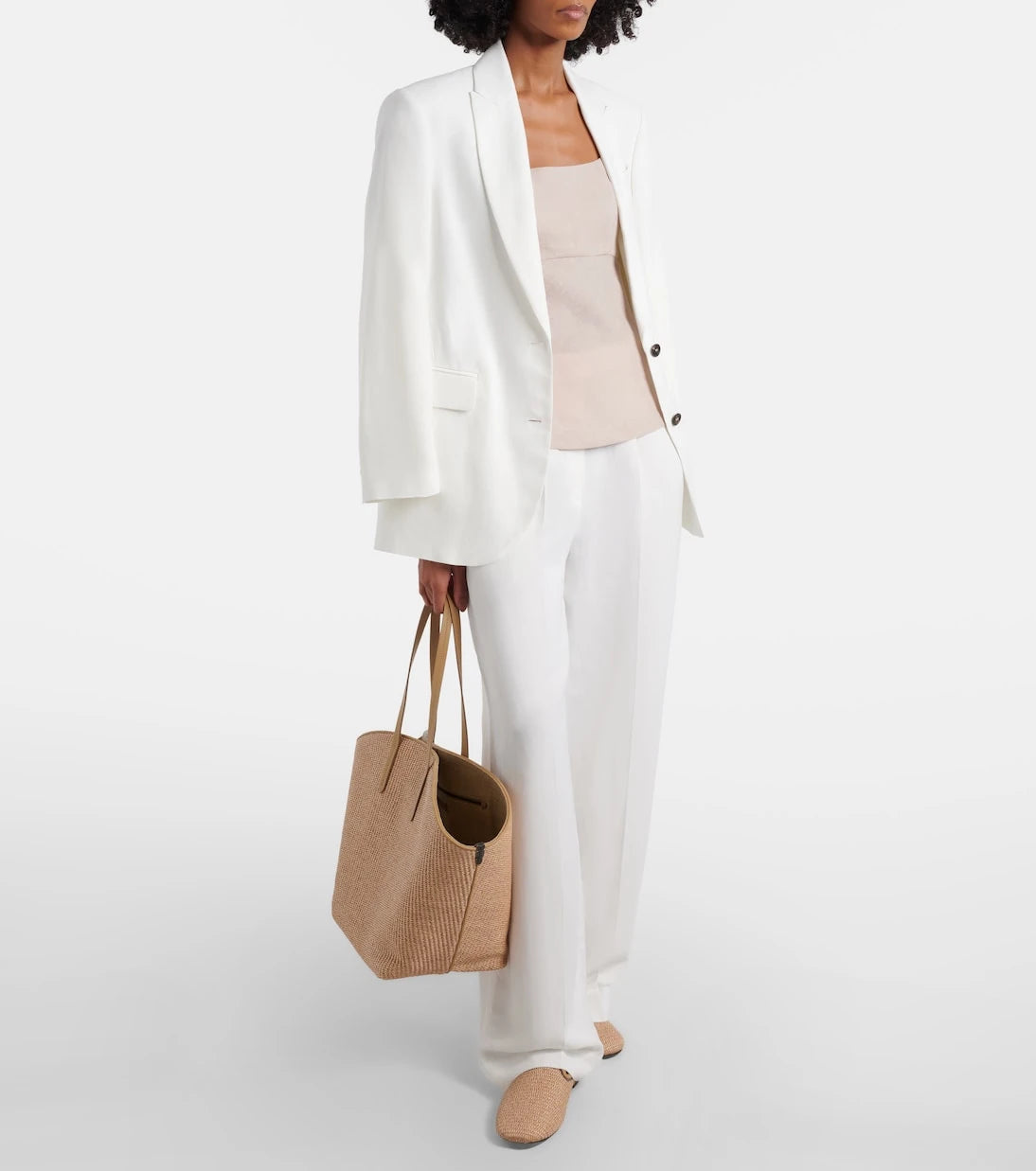 Brunello Cucinelli - Monili linen top