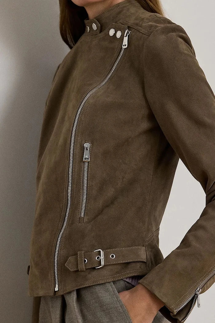 Кожено мотоциклетско яке Lauren Ralph Lauren