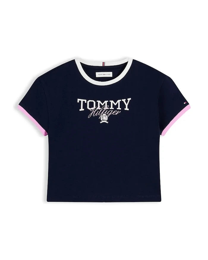 Çocuklar için pamuklu Tommy Hilfiger tişört