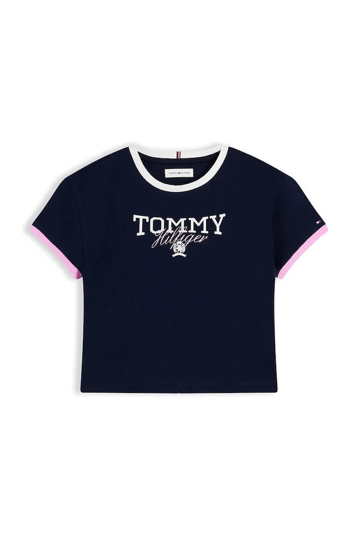 Çocuklar için pamuklu Tommy Hilfiger tişört