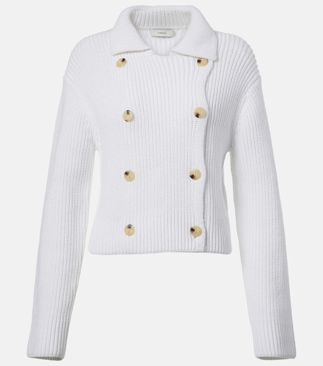 Vince - Double-breasted cotton-blend jacket