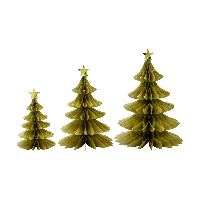 House Doctor HDTree Dekoratif Noel Ağacı 18 x 11,5 /23 x 16 / 28,5 x 21 cm (3 adet)