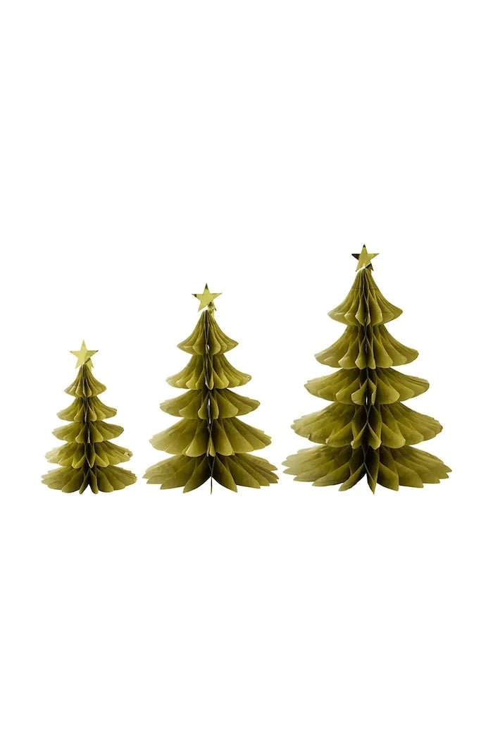 House Doctor HDTree Dekoratif Noel Ağacı 18 x 11,5 /23 x 16 / 28,5 x 21 cm (3 adet)
