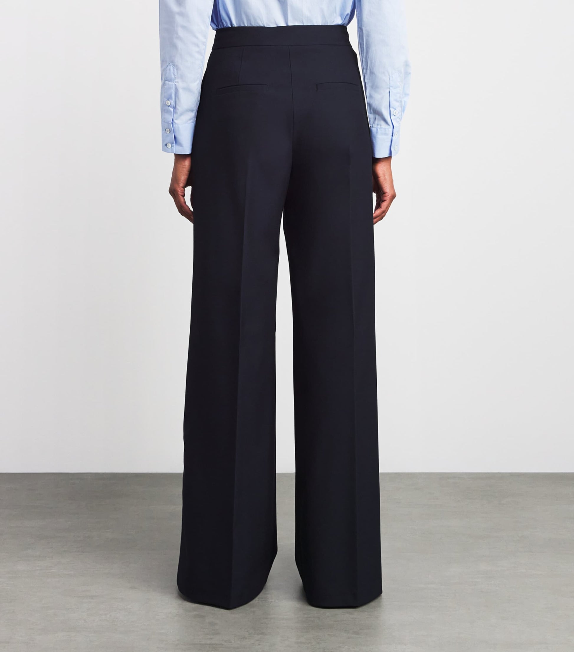 MAX&Co. Blue Wide-Leg Trousers