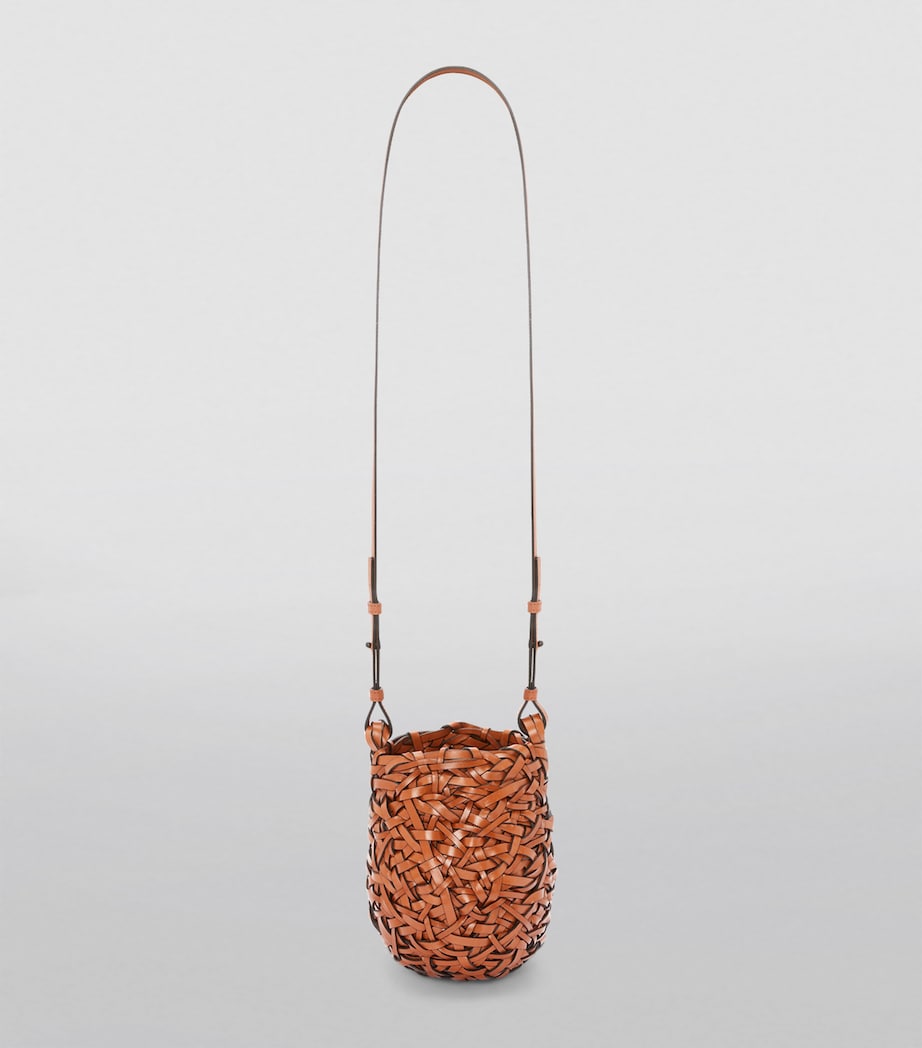LOEWE Brown Small Leather Nest Bag