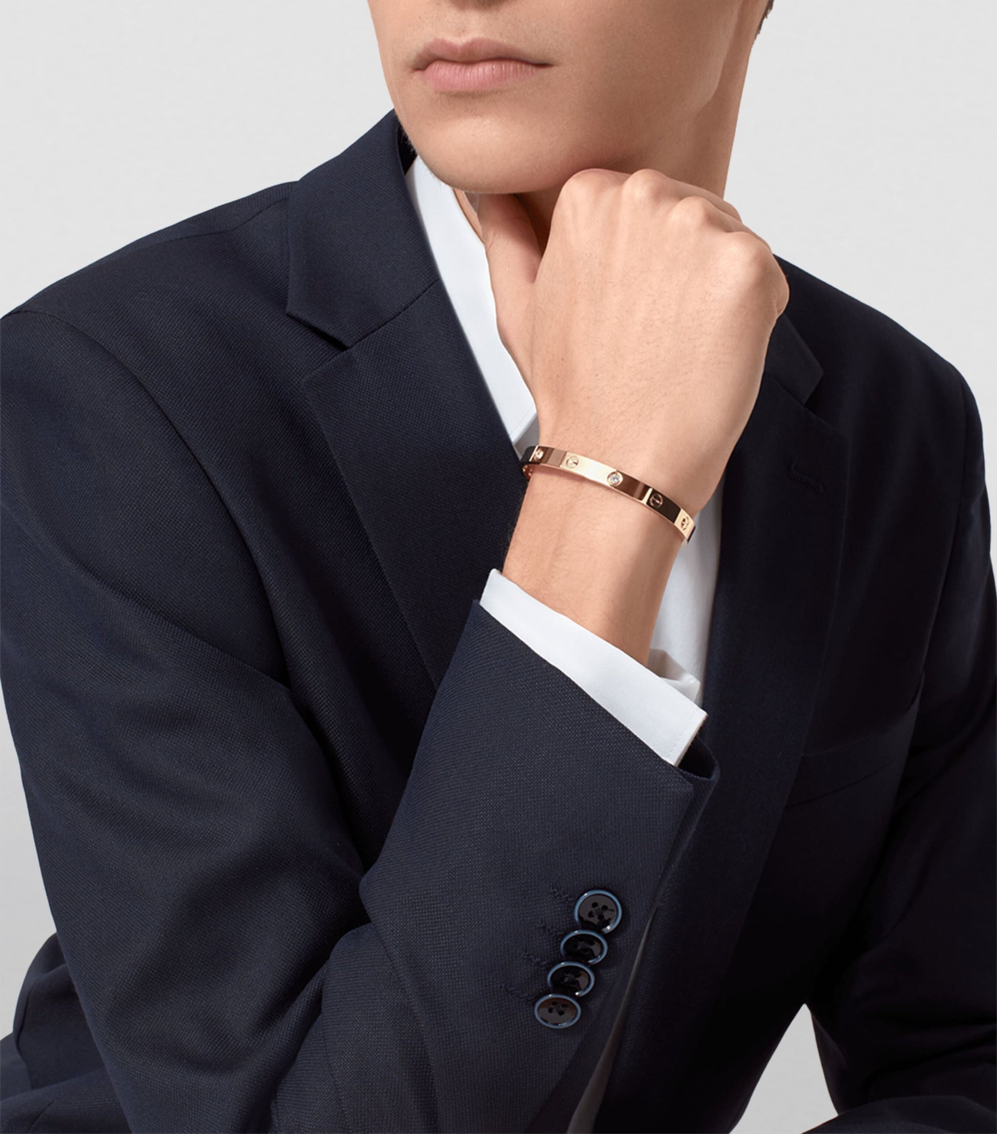 LOVE Classic Yellow Gold 4-Diamond Bracelet