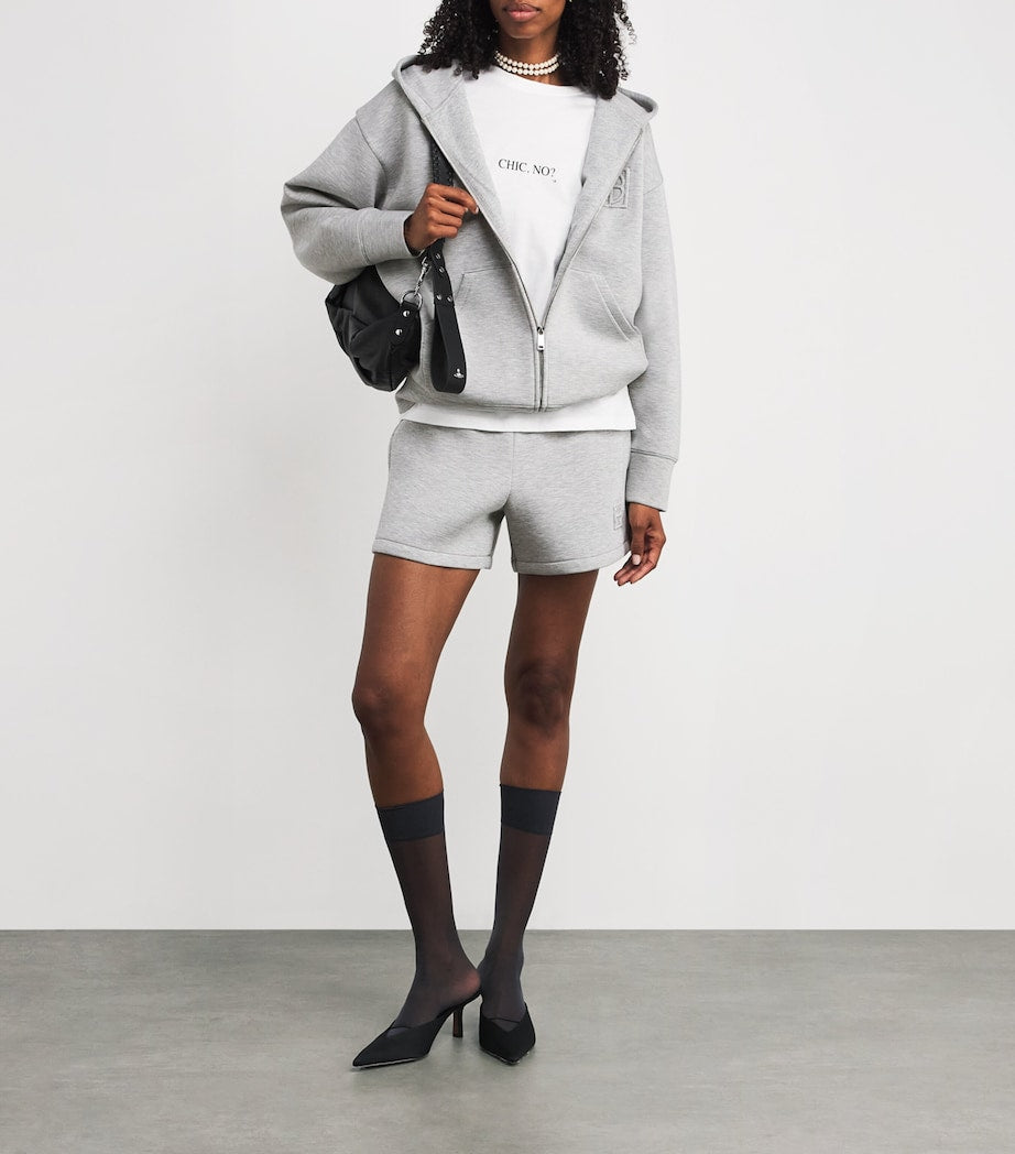 Grey Heather Zip-Up Hoodie