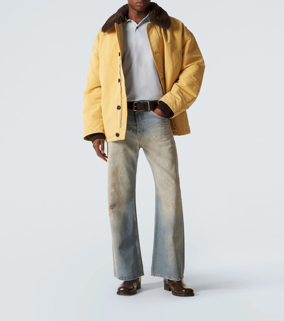 Acne Studios - 2021M distressed wide-leg jeans