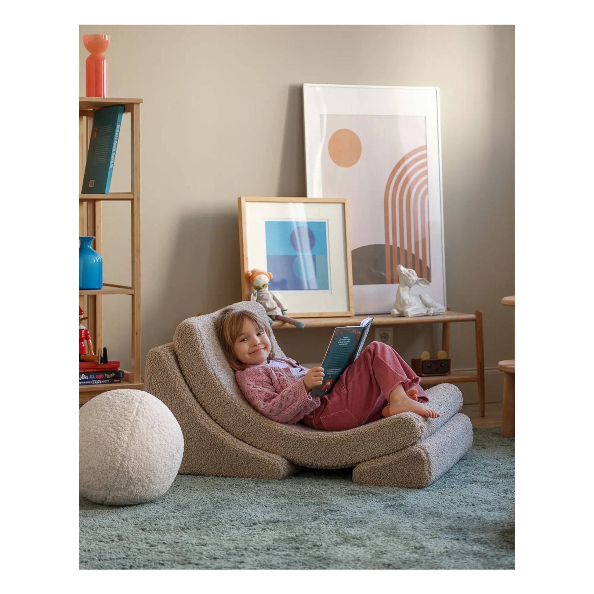 Wigiwama - Moon teddy armchair | Beige
