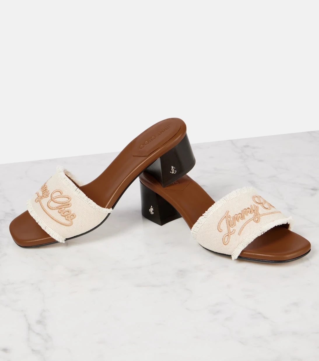 Jimmy Choo - Joa embroidered mules