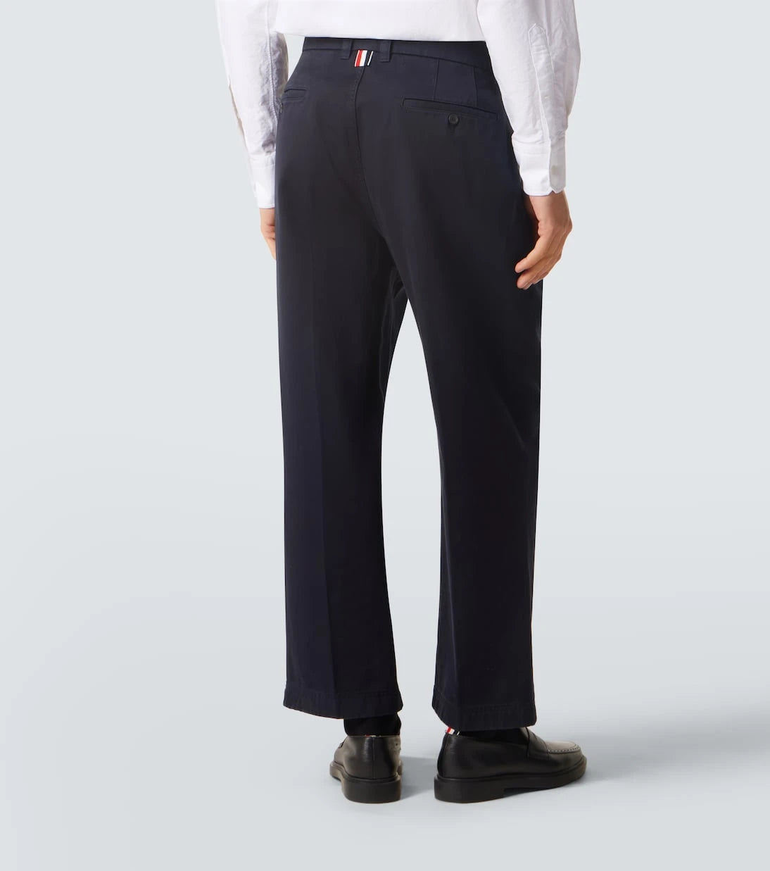 Thom Browne - Cotton twill straight pants