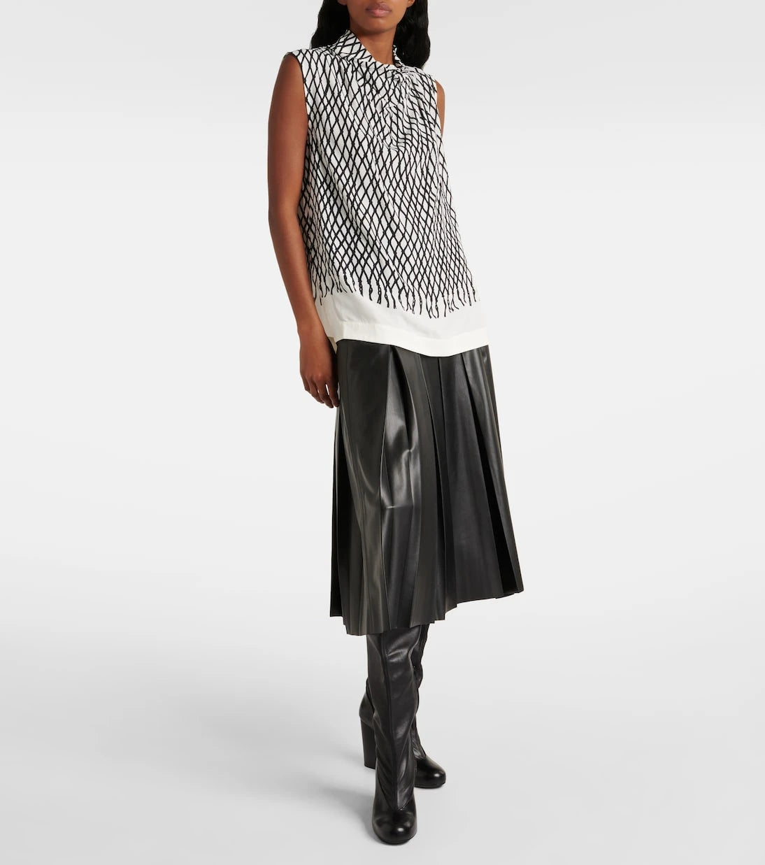 Proenza Schouler - Valerie printed crêpe top