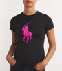 Polo Ralph Lauren Black Cotton Polo Pony T-Shirt