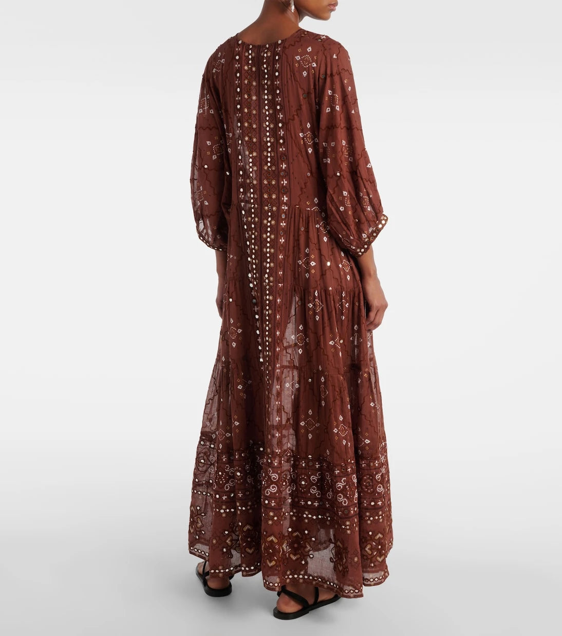 Juliet Dunn - Printed cotton maxi dress