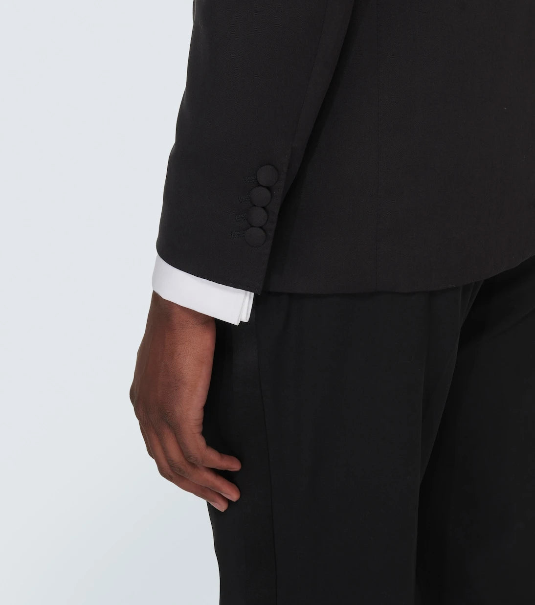Brunello Cucinelli - Single-breasted silk tuxedo jacket