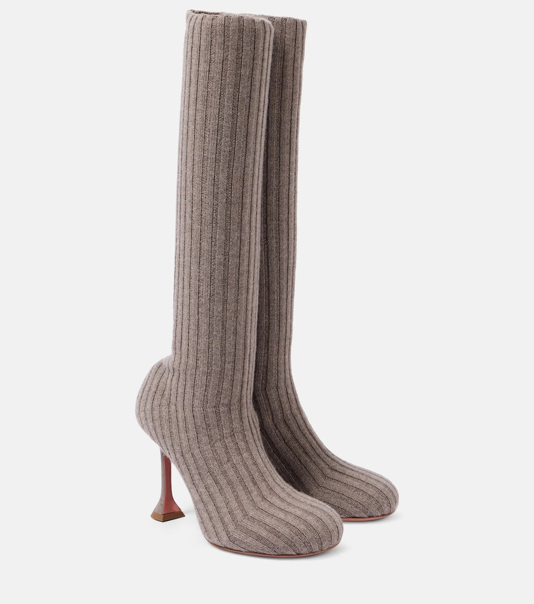 Amina Muaddi - Veneda 95 knee-high sock boots
