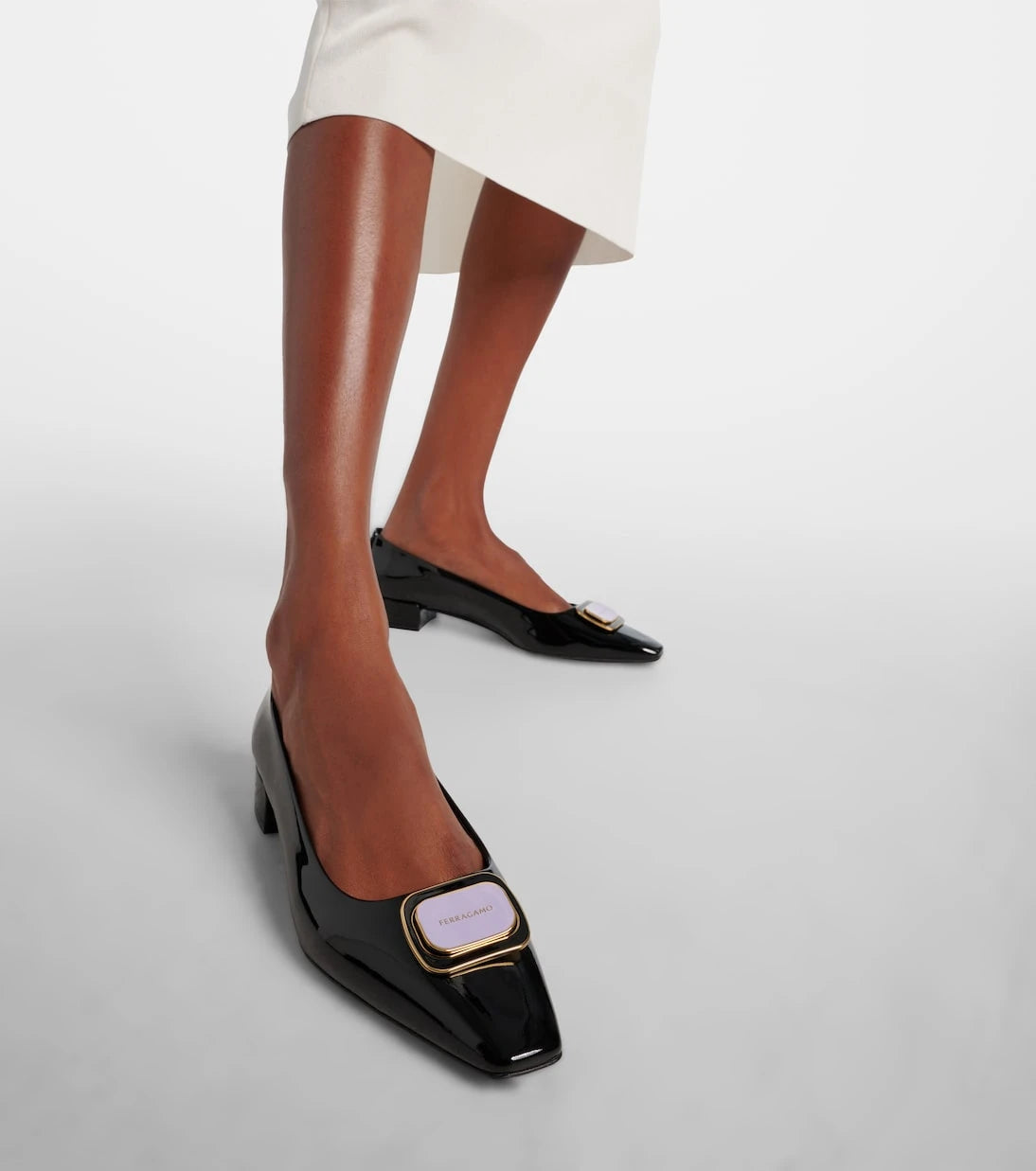 Ferragamo - Venera patent leather ballet flats