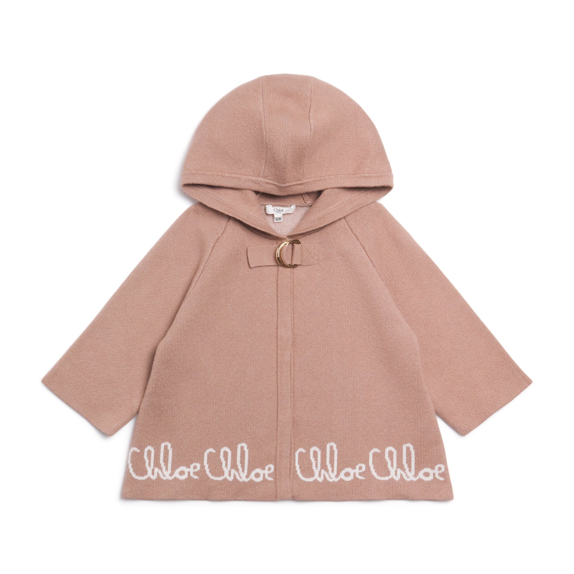 Chloé Kids Cotton-Cashmere Cape Coat (6-18 Months)