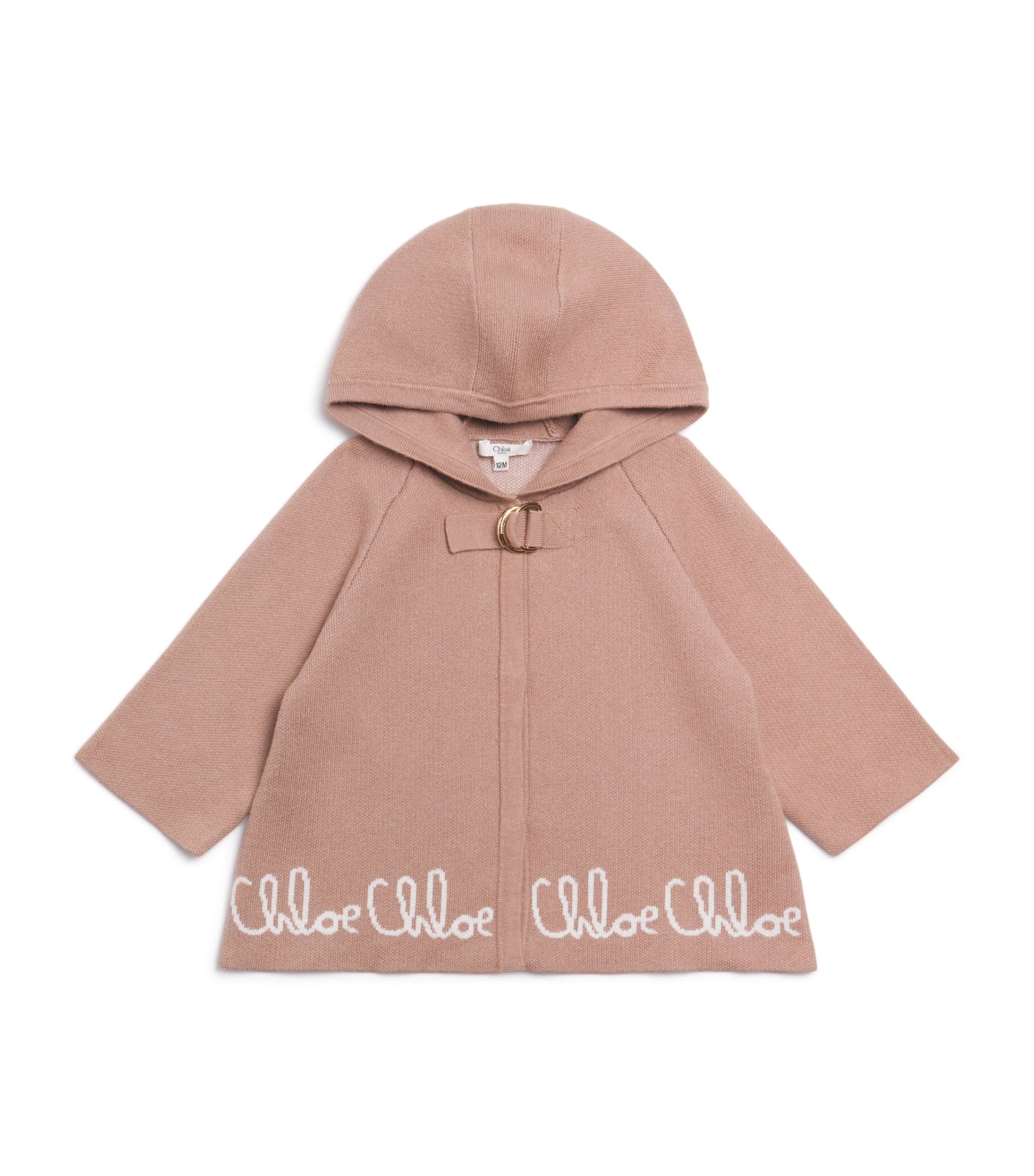 Chloé Kids Cotton-Cashmere Cape Coat (6-18 Months)