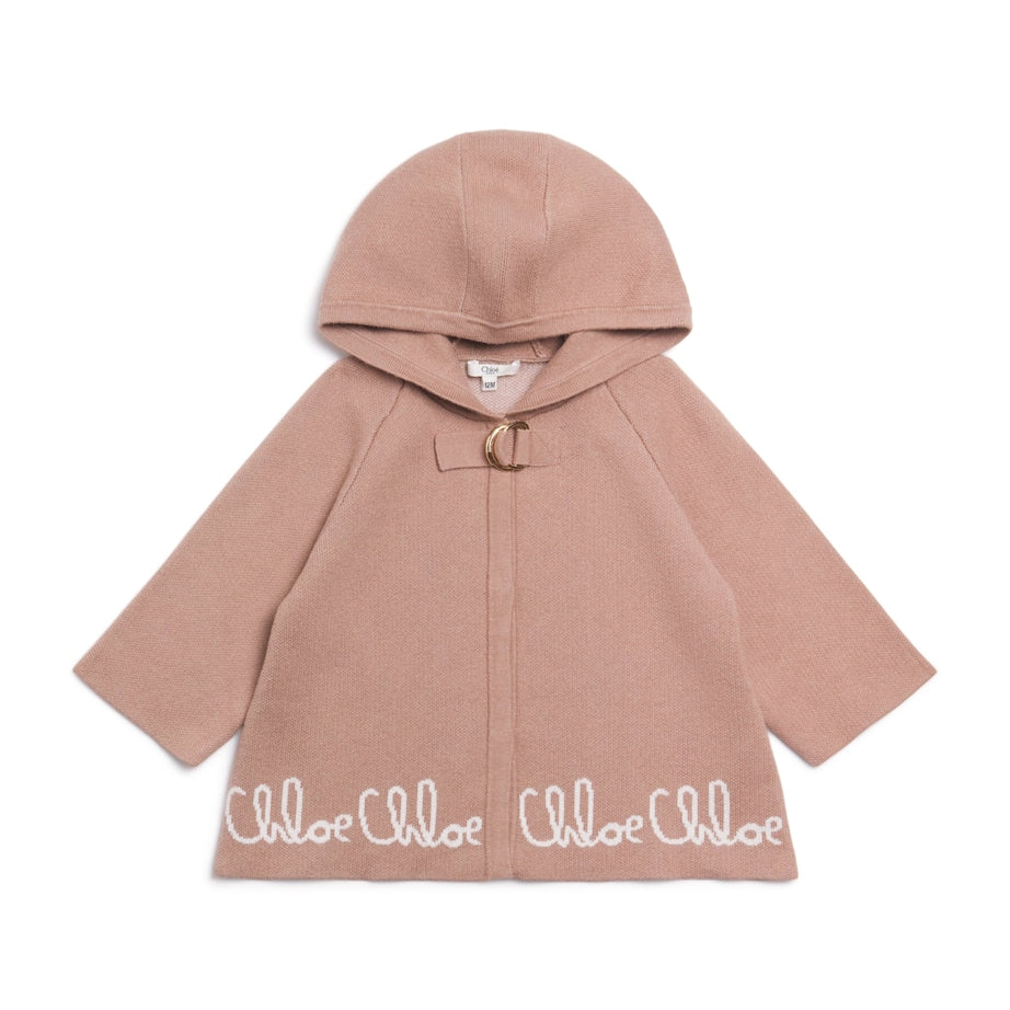Chloé Kids Cotton-Cashmere Cape Coat (2-3 Years)