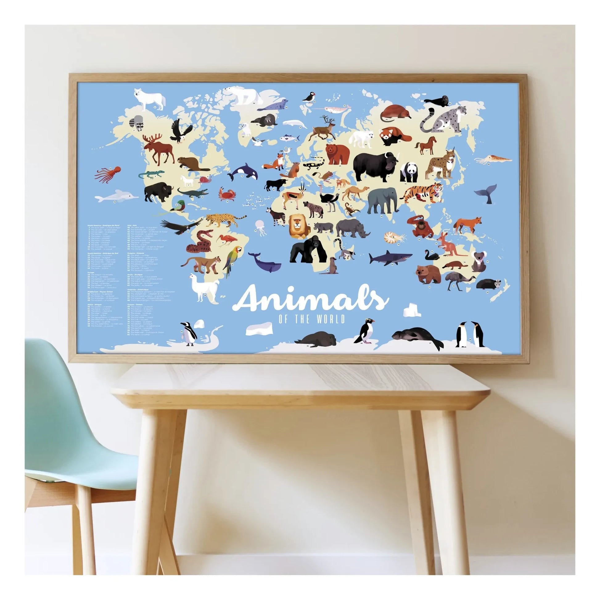 Poppik - Animals Poster + Stickers