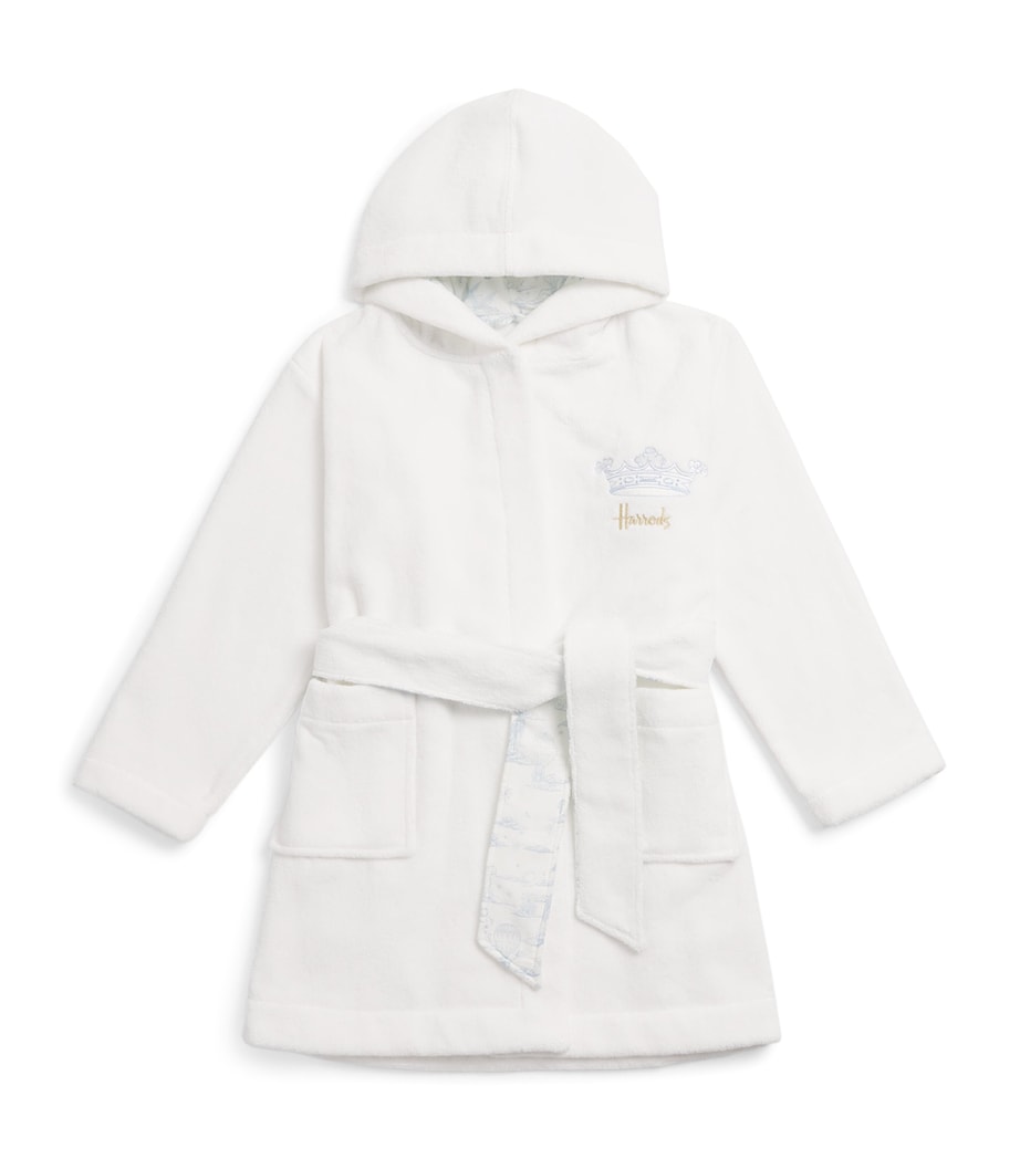 Embroidered Crown Bathrobe