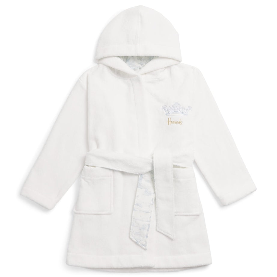 Embroidered Crown Bathrobe