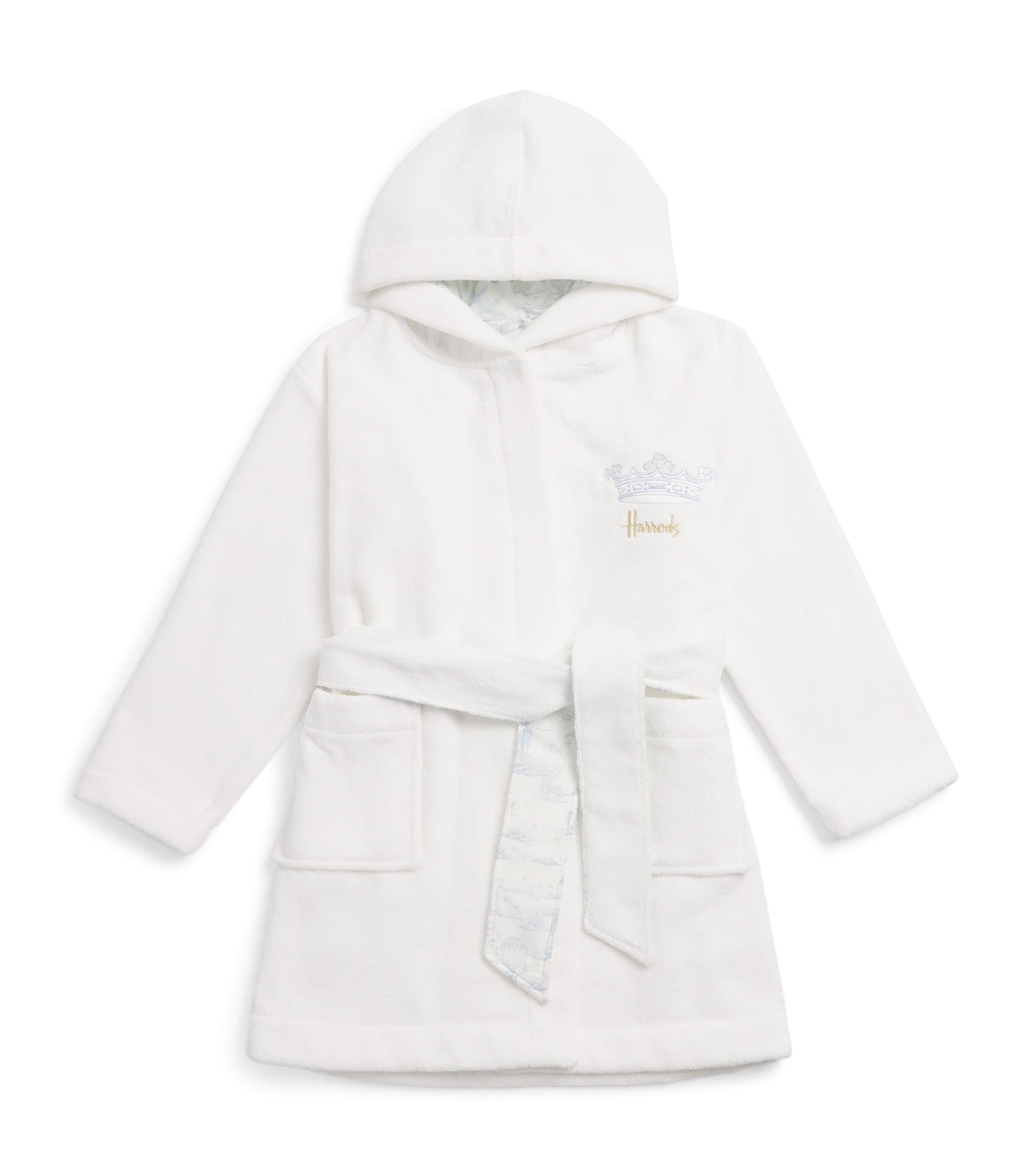 Embroidered Crown Bathrobe