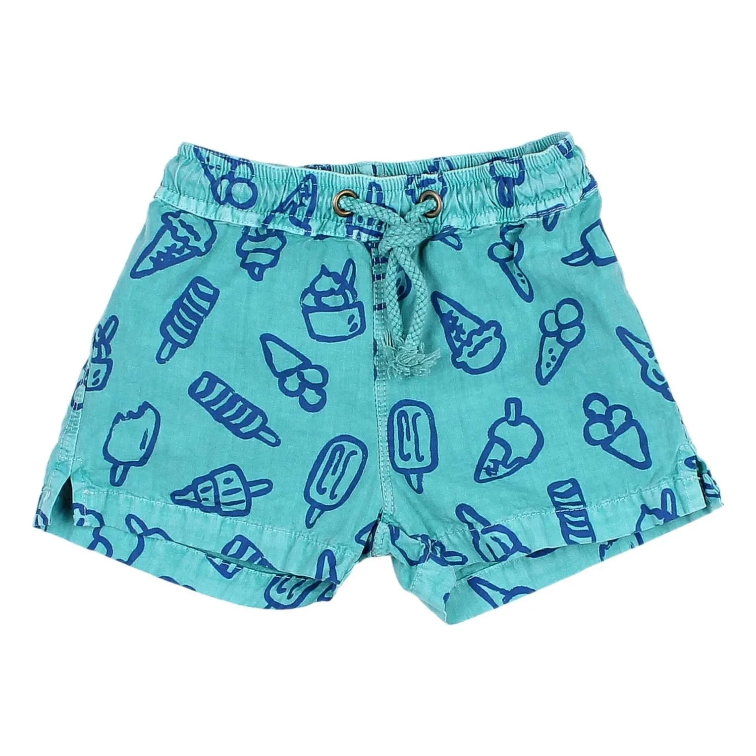 Búho - Bébé Glaces Coton Bio Bath Short | Turquoise