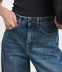 Blue Tapered Puddle Jeans