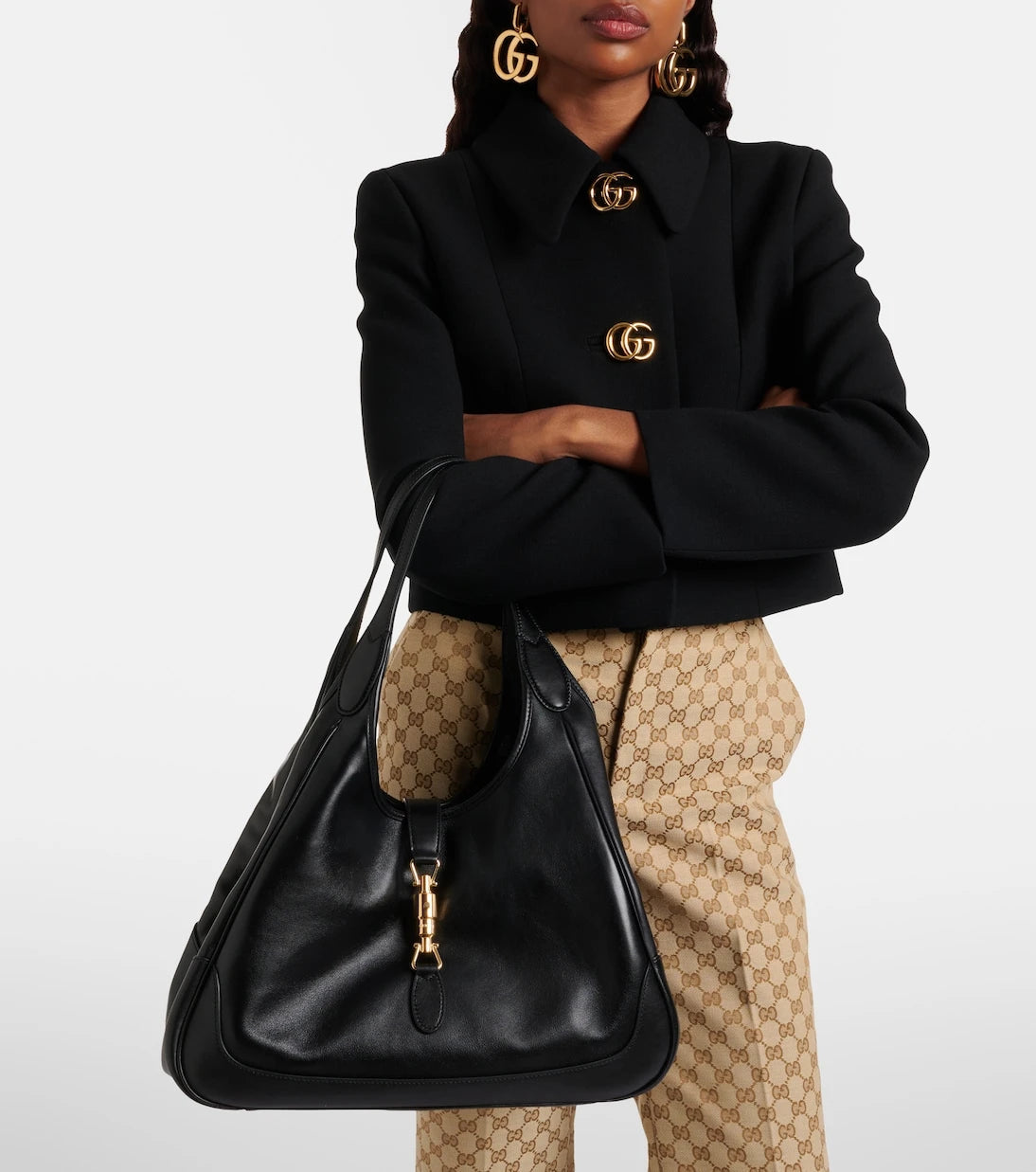 Gucci - Gucci Mercato Medium leather tote bag
