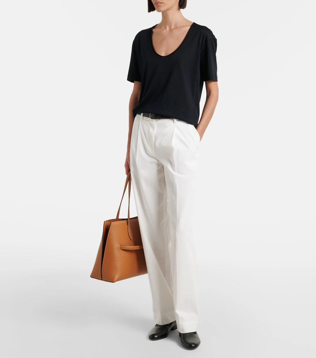 Toteme - Cotton and silk jersey T-shirt