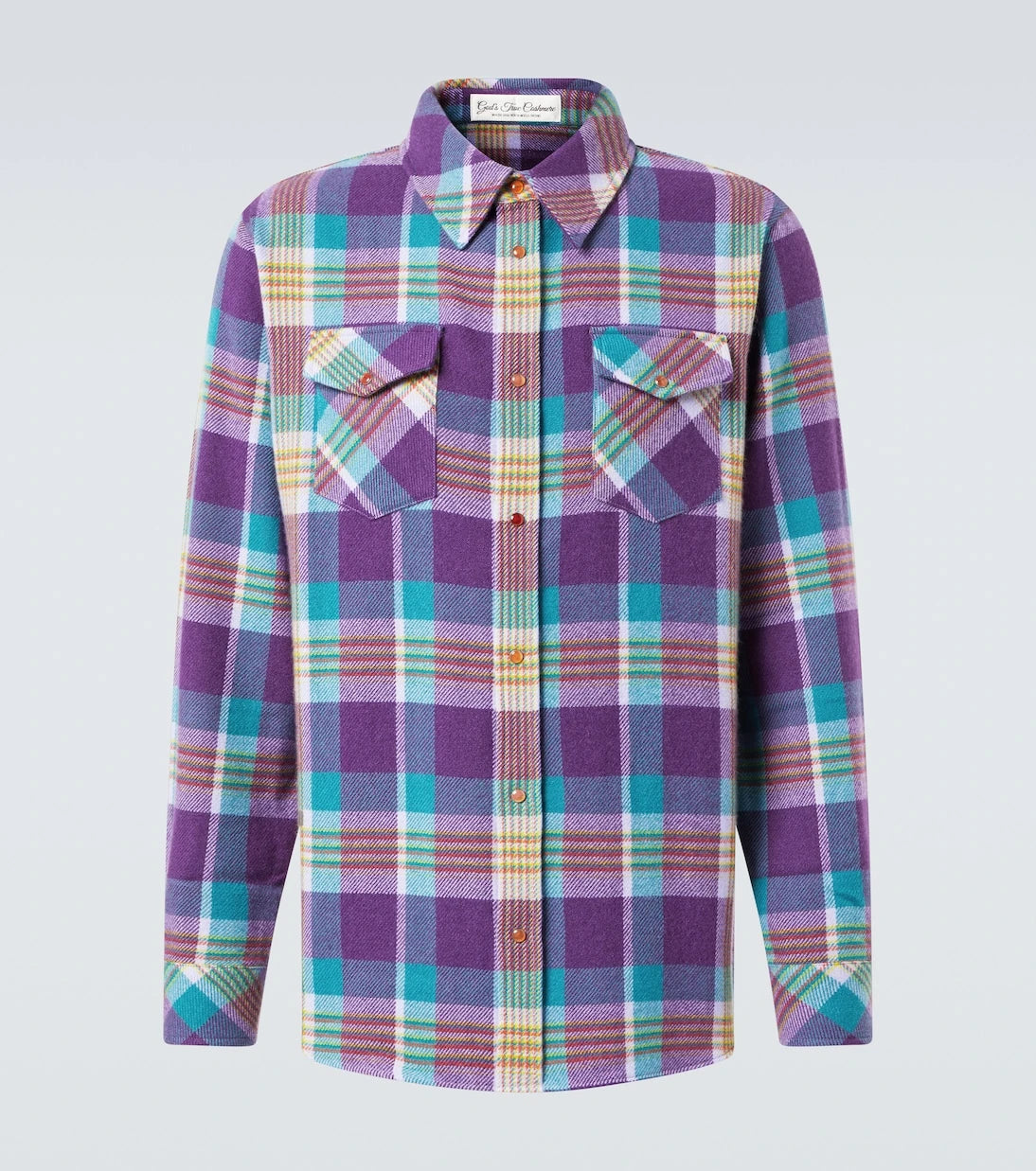 God's True Cashmere - Checked cashmere shirt