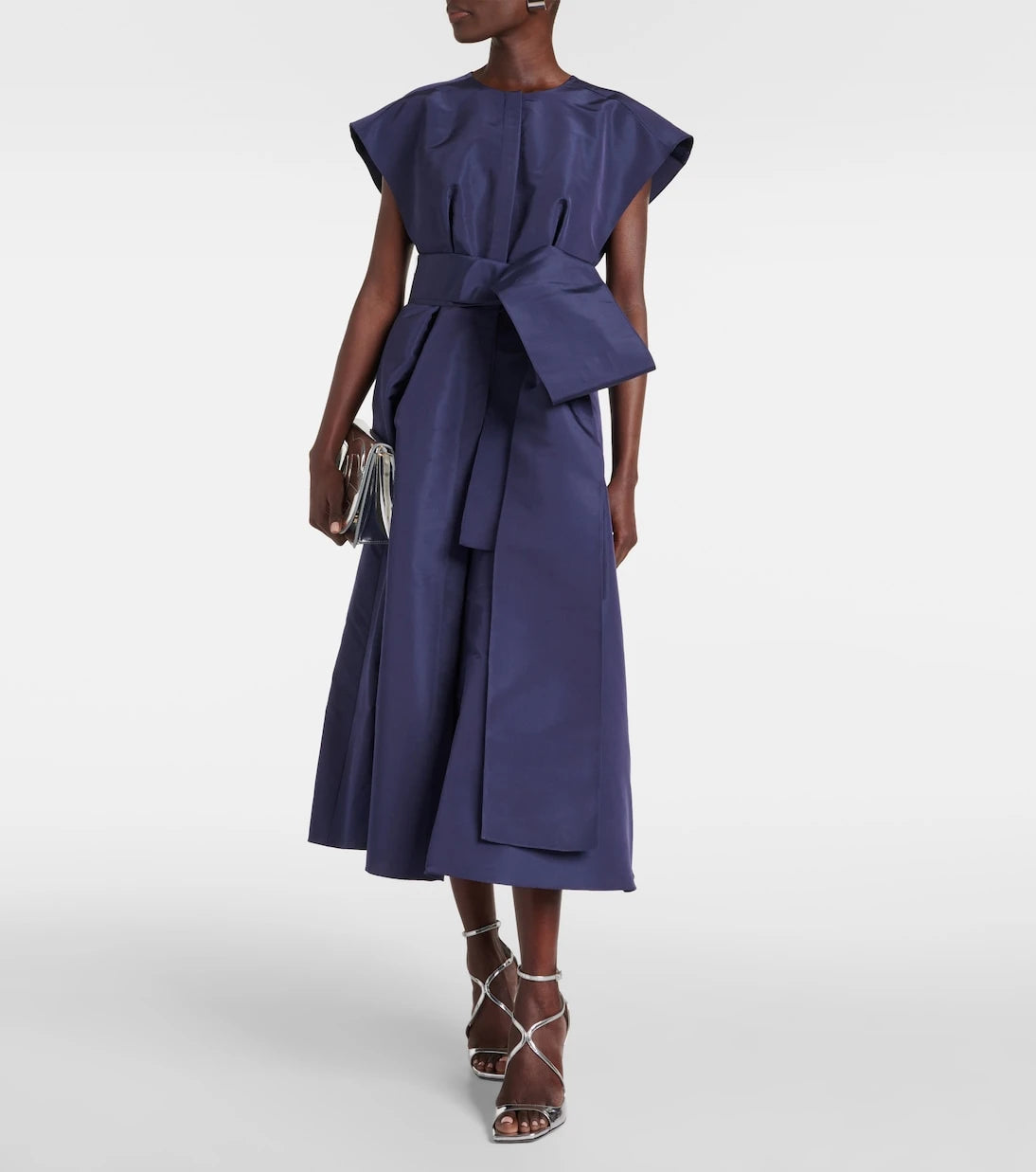 Carolina Herrera - Bow-detail silk midi dress