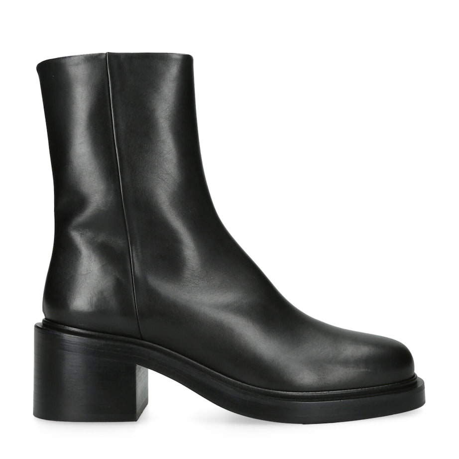 aeyde Black Leather Teddy Ankle Boots 65