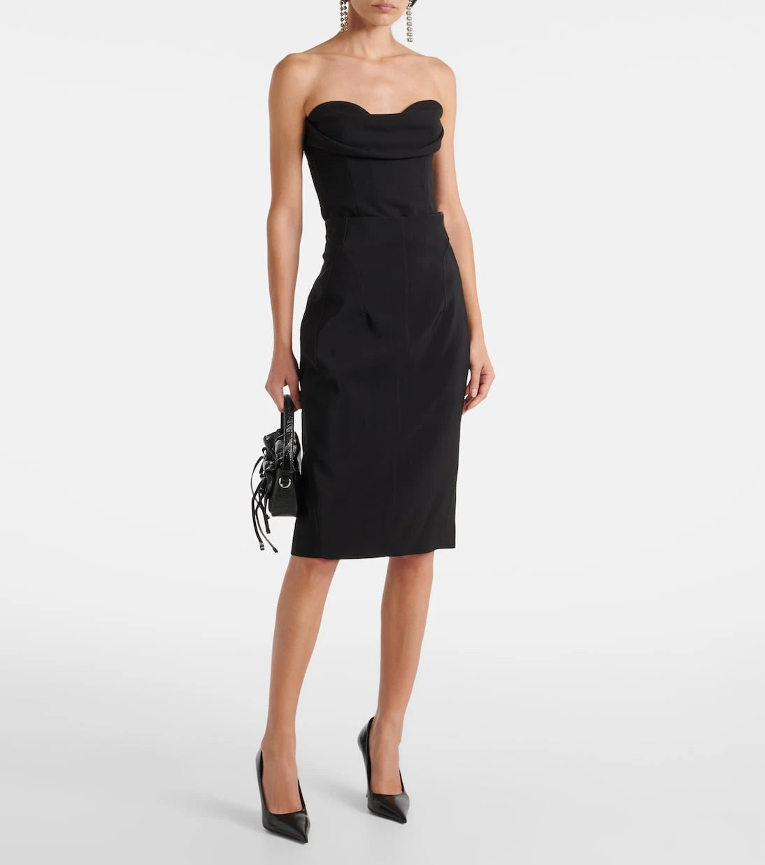Mugler - تنورة قلم رصاص بفتحات