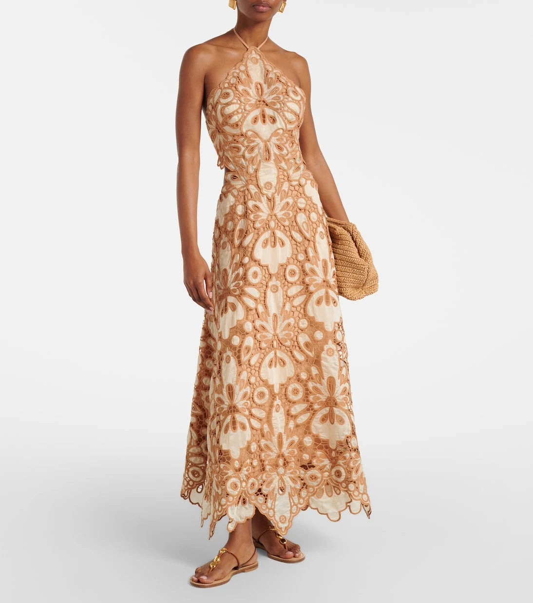 Johanna Ortiz - Lace guipure maxi dress