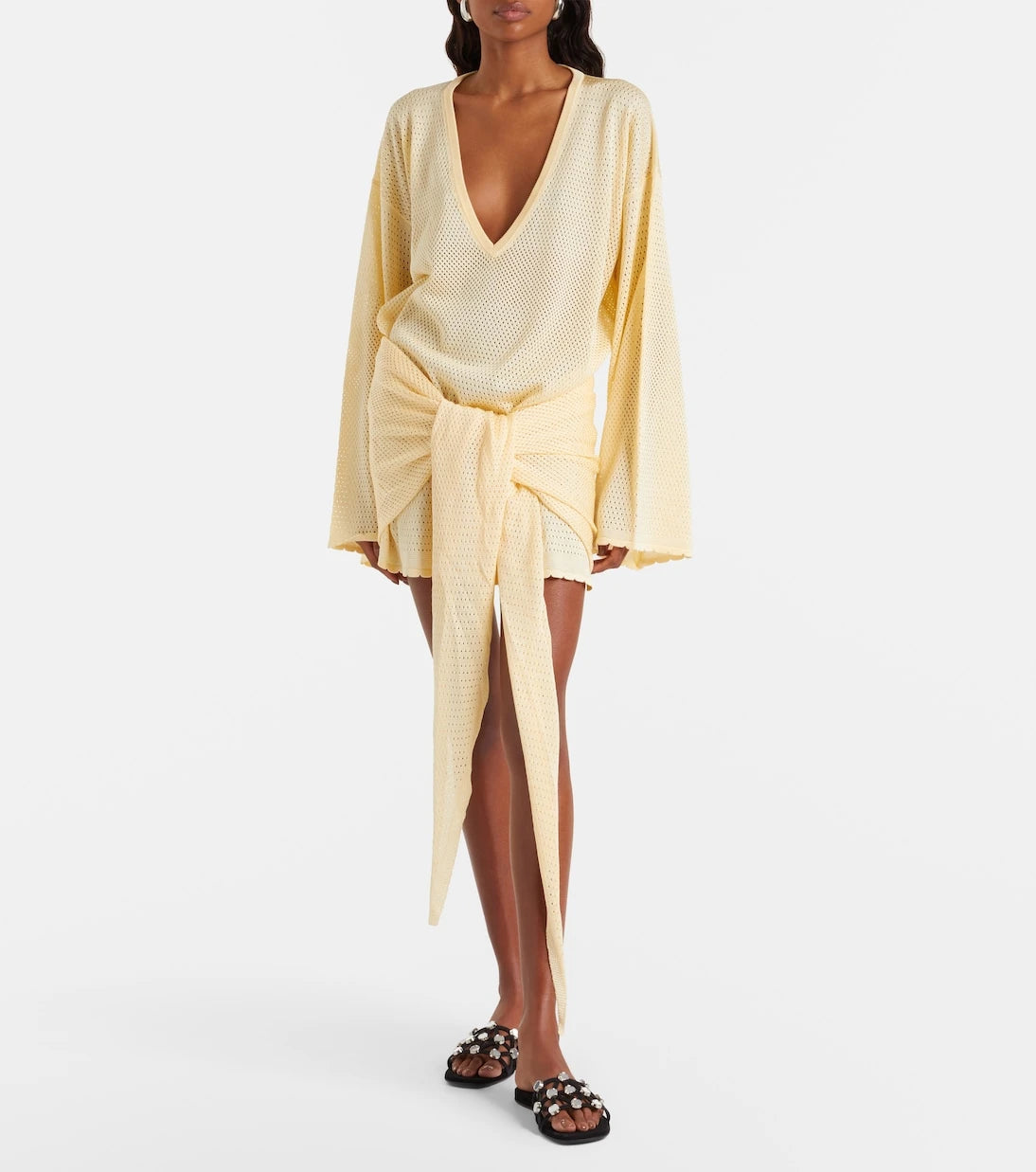 The Attico - Open-knit minidress