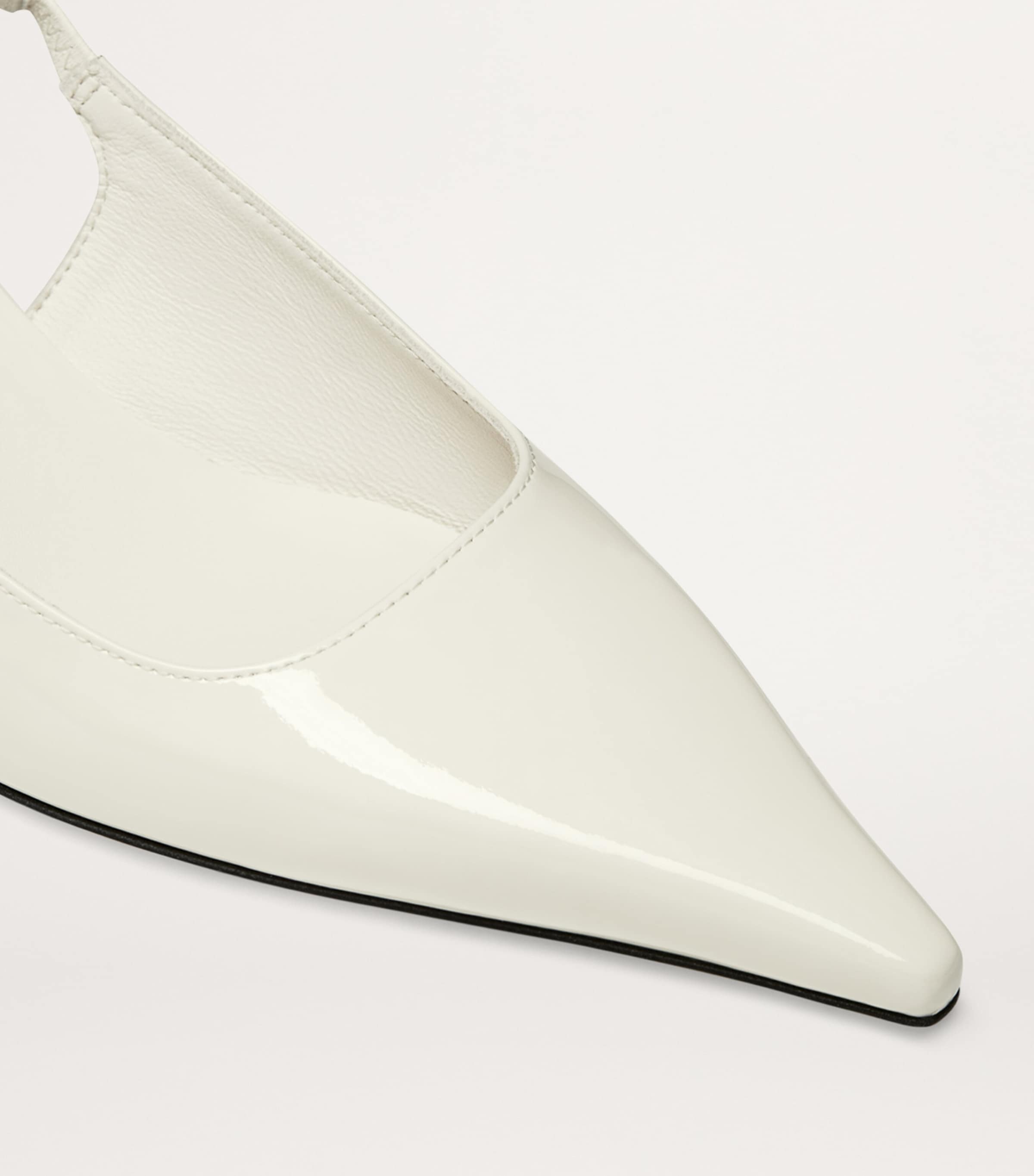 Amel 50 Leather Slingback Pumps LATTE