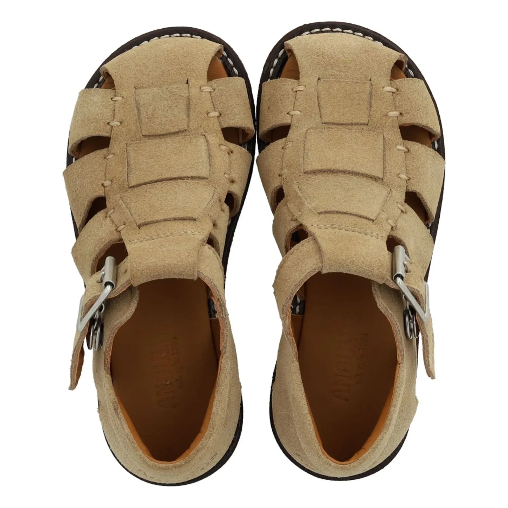 Angulus - Pêcheur Suede Sandals | Sand