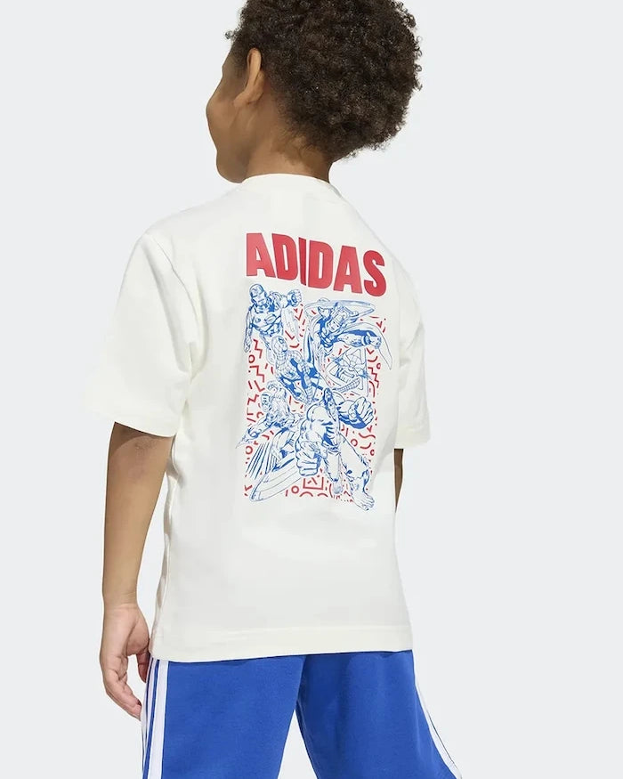 adidas тениска за деца от памук с еластан Marvel