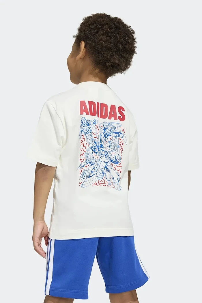 adidas çocuklar için pamuk ve elastanlı Marvel tişört