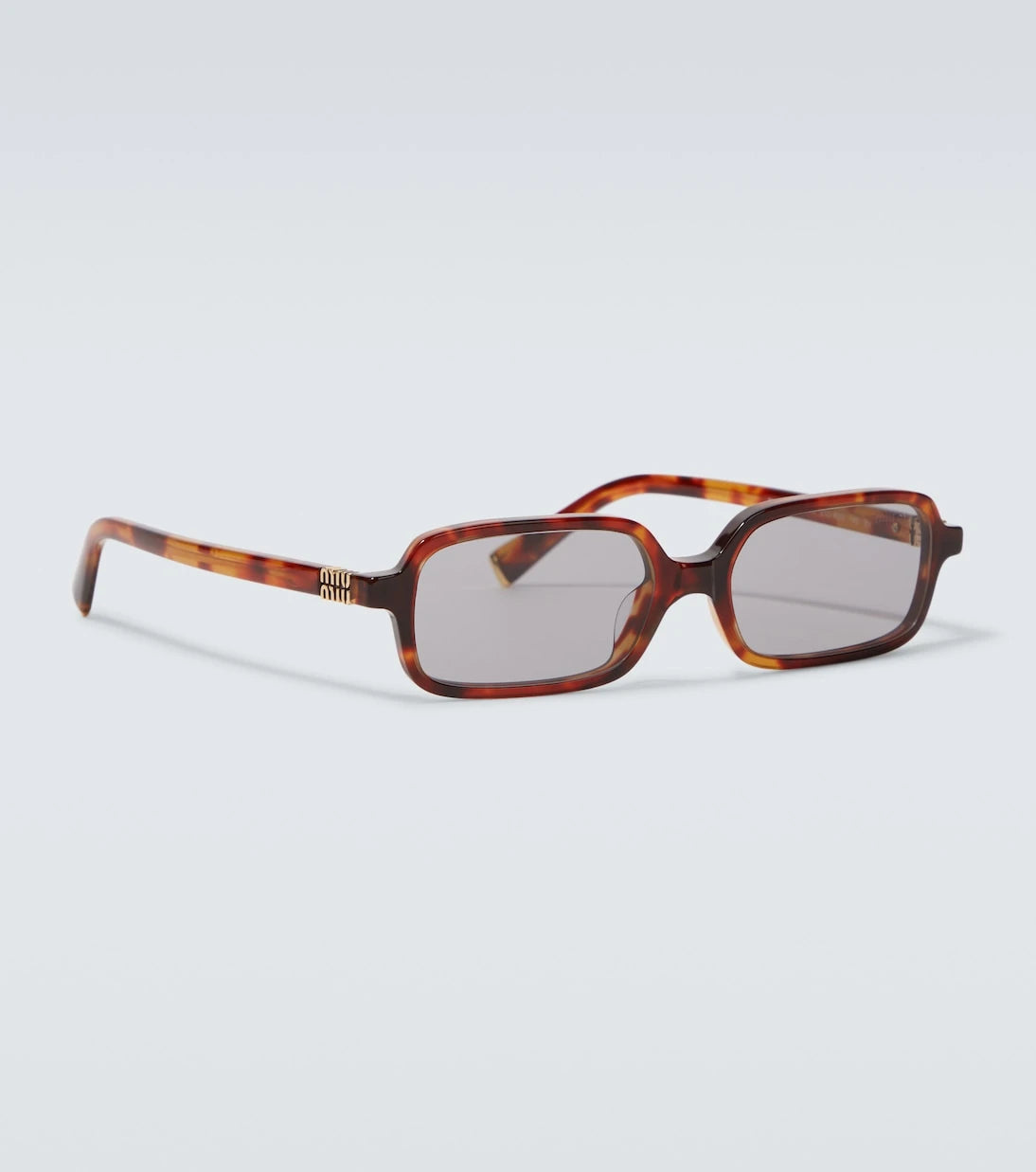 Miu Miu - Logo rectangular sunglasses