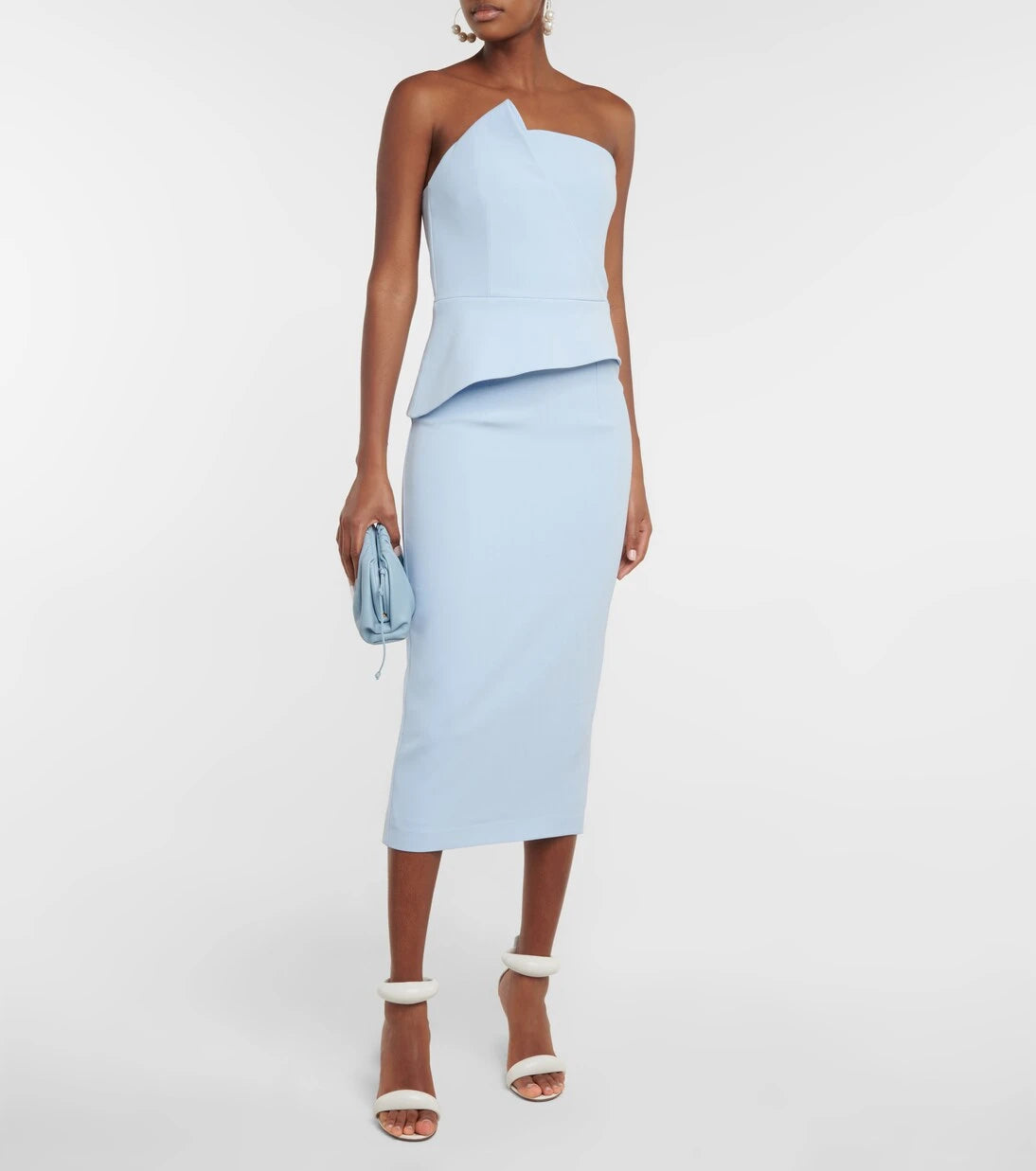 Safiyaa - Delani peplum midi dress