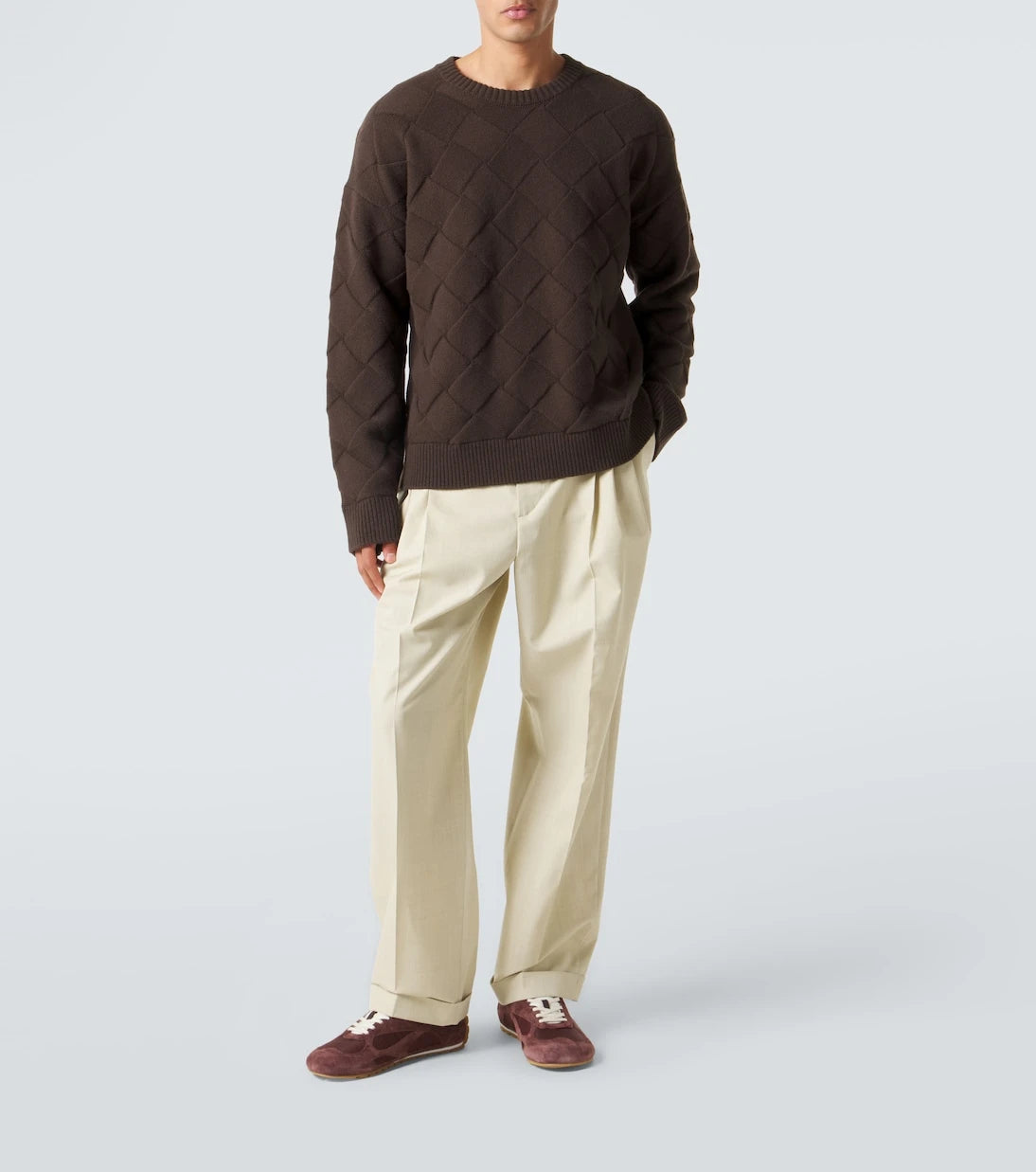 Bottega Veneta - Orbit Flash suede-trimmed sneakers