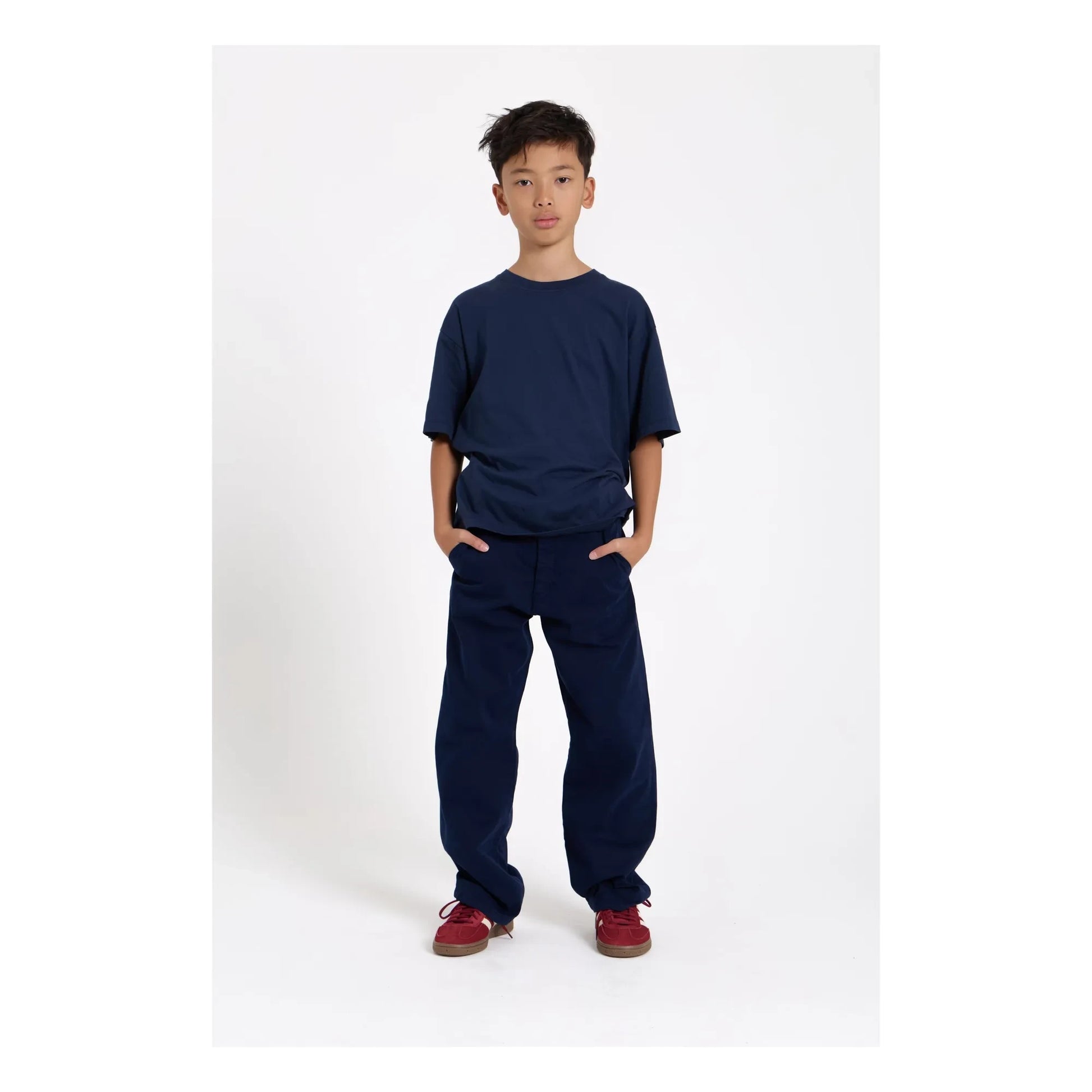 Smallable Kid - Nils Organic cotton T-shirt | Washed blue