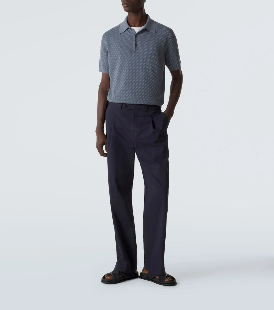 Brioni - Leather-trimmed suede sandals