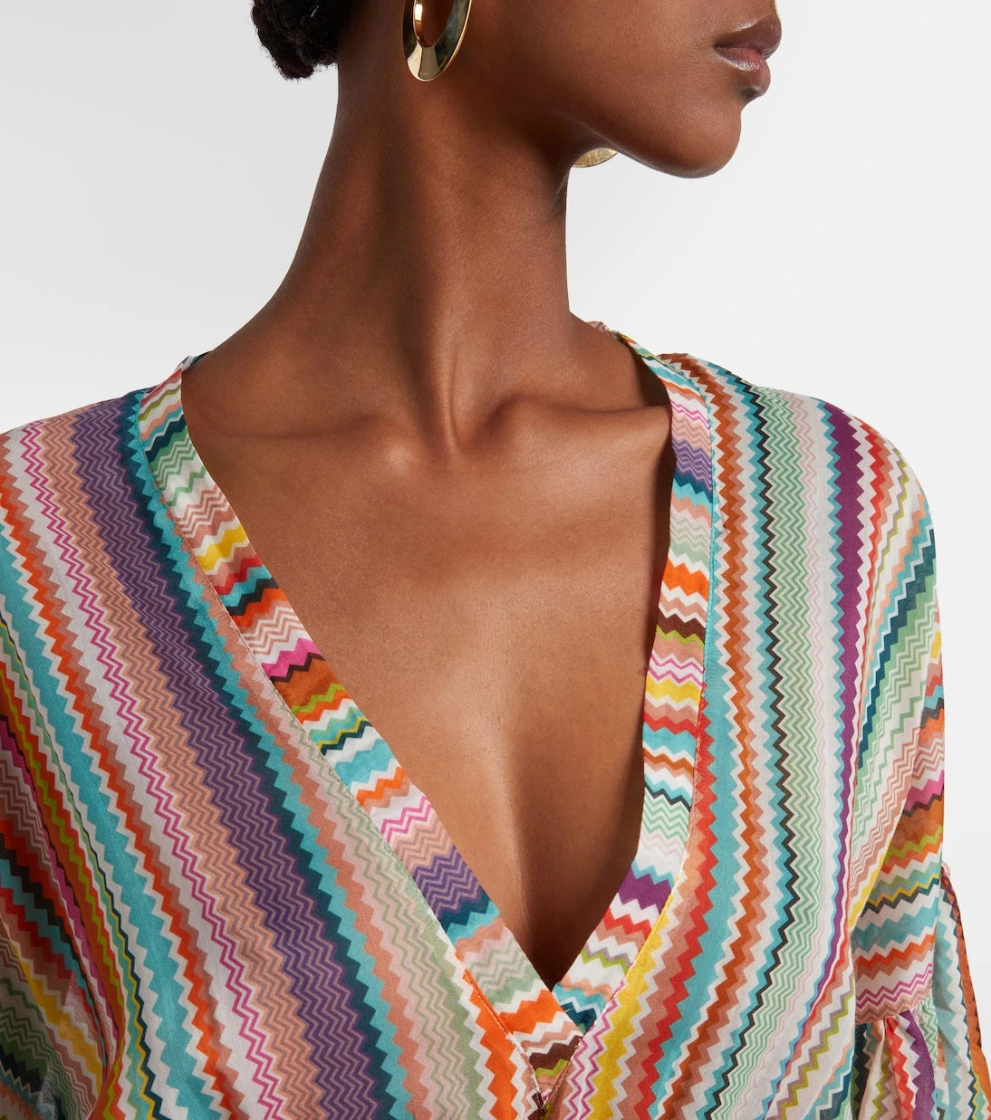 Missoni - فستان ماكسي بنمط متعرج