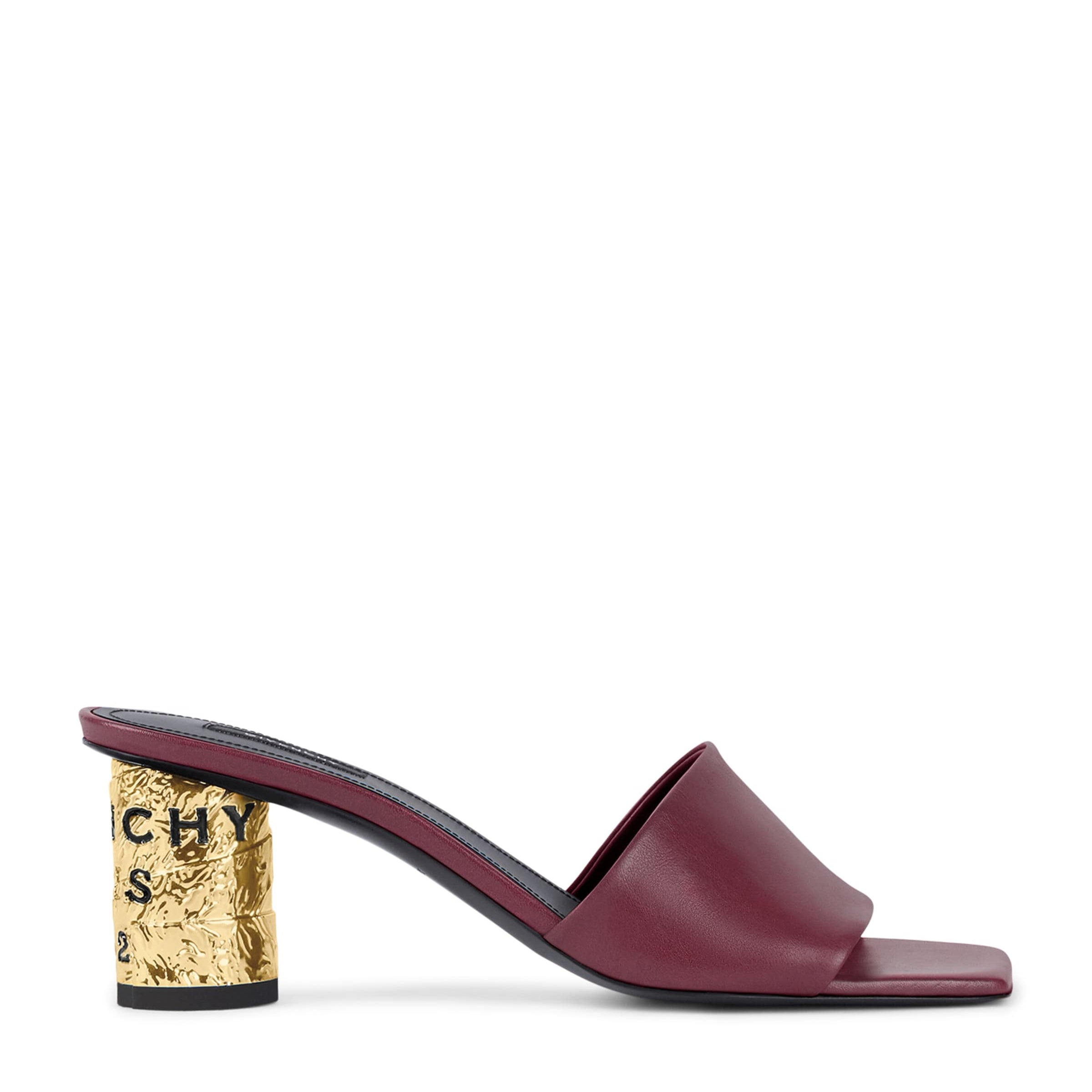 Leather Heeled Mules 65