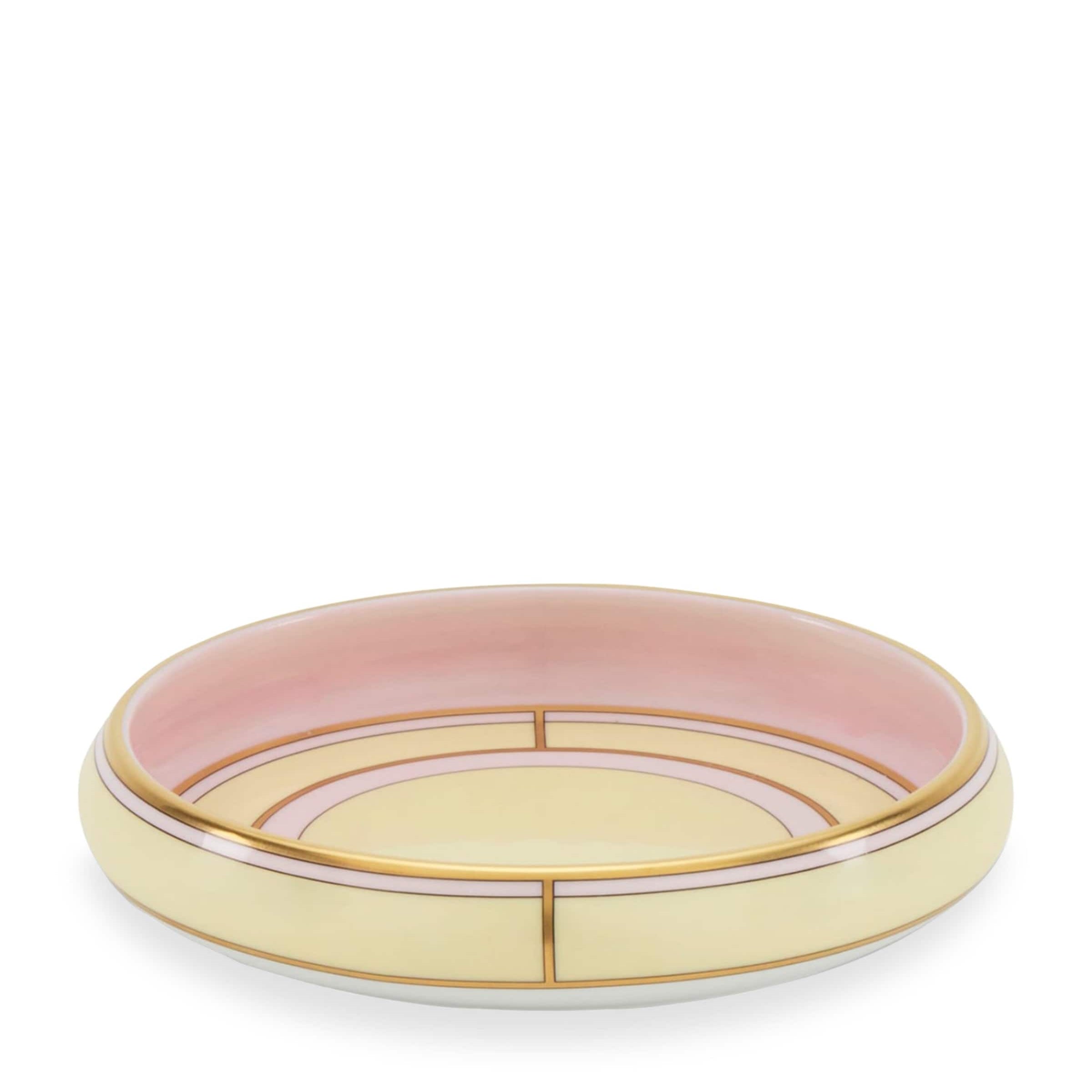 Porcelain Colonna Diva Giallo Round Tray (17cm)